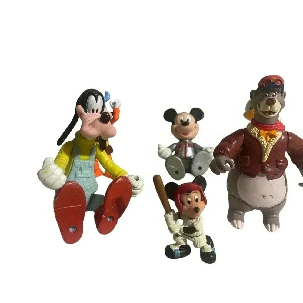 Vintage Playmate 1991 Disney Baloo Goofy Donald Duck Mickey Figure Lot Of 7 RARE